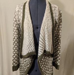 Ombre Green Knit Cardigan
